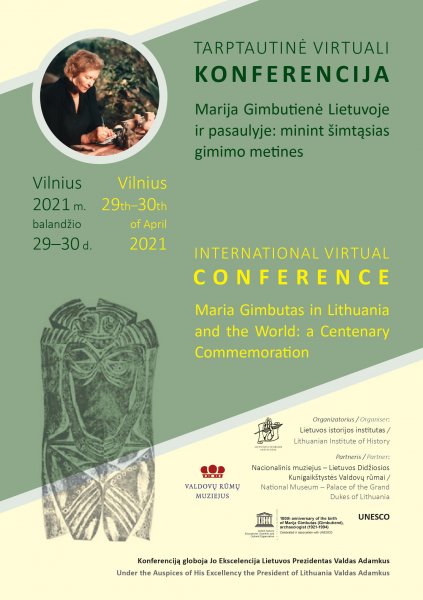Tarptautinė virtuali konferencija "Marija Gimbutienė Lietuvoje ir pasaulyje"