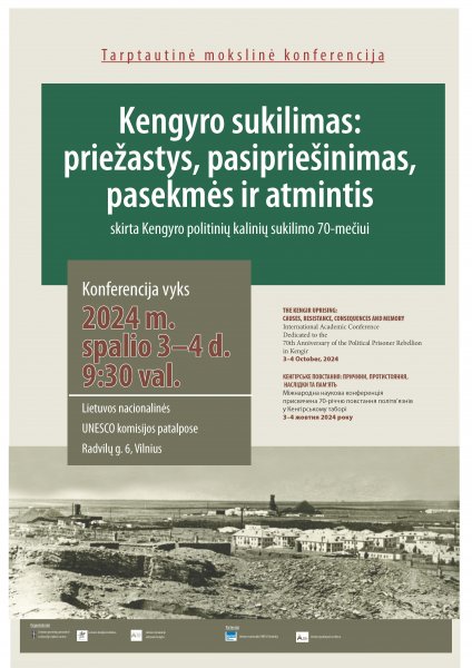 Tarptautinė mokslinė konferencija „Kengyro sukilimas: priežastys, pasipriešinimas, pasekmės ir...