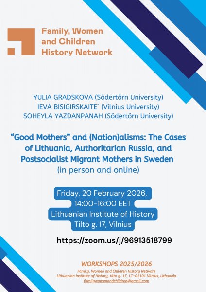 Invitation to the Family, Women's and Childhood History Researchers Network Seminar