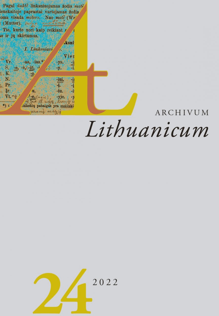 Archivum Lithuanicum 24